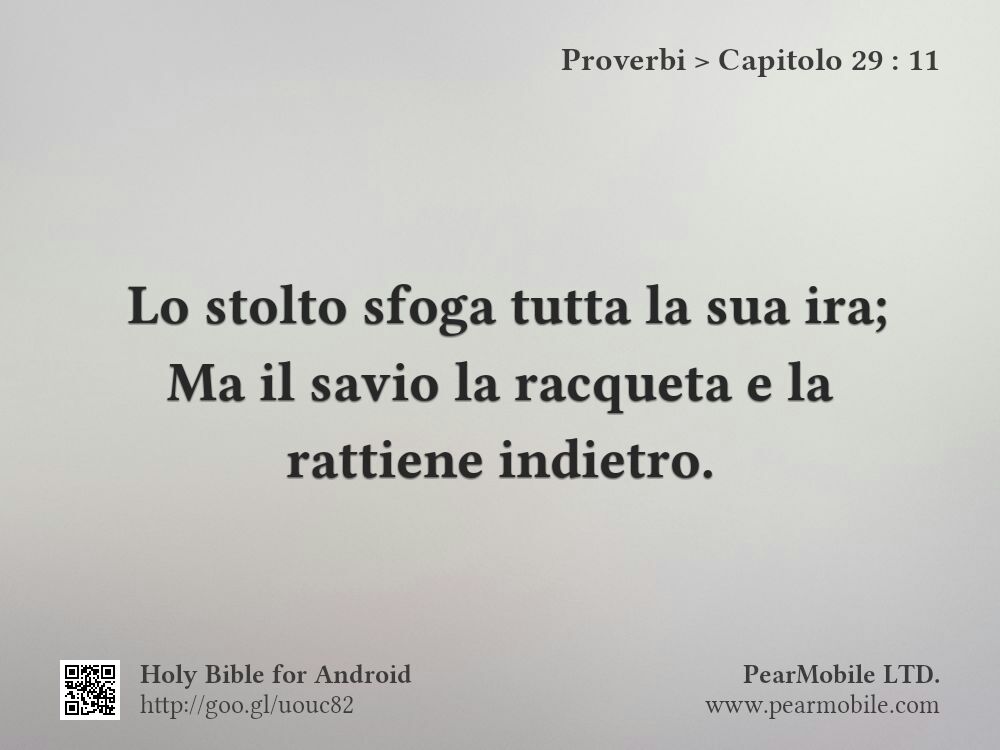 Proverbi, Capitolo 29:11